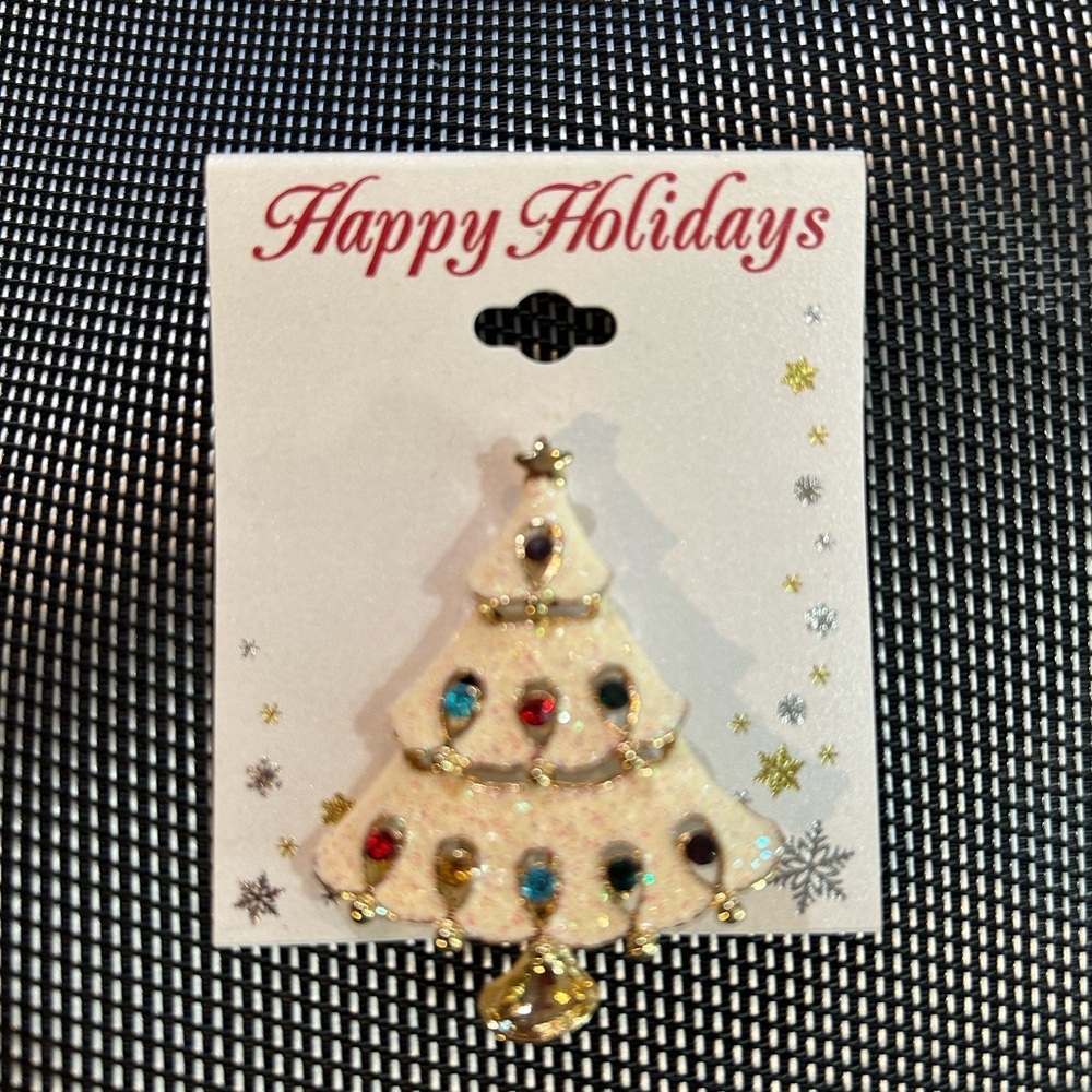 Happy Holidays Brooch